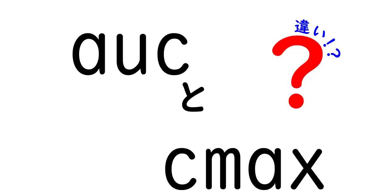AUCとCmaxの違いを徹底解説:薬物動態の基本指標を中学生にもわかる言葉で理解する