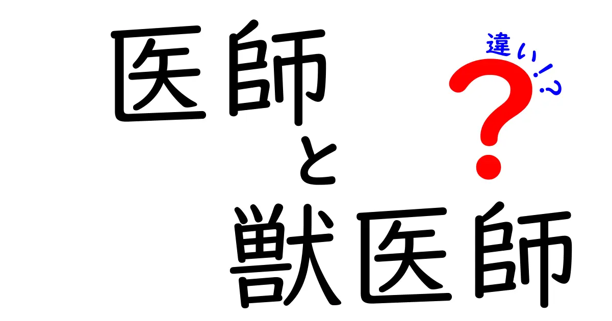 医師と獣医師の違いを徹底解説!人と動物、それぞれの診療現場を分かりやすく比較
