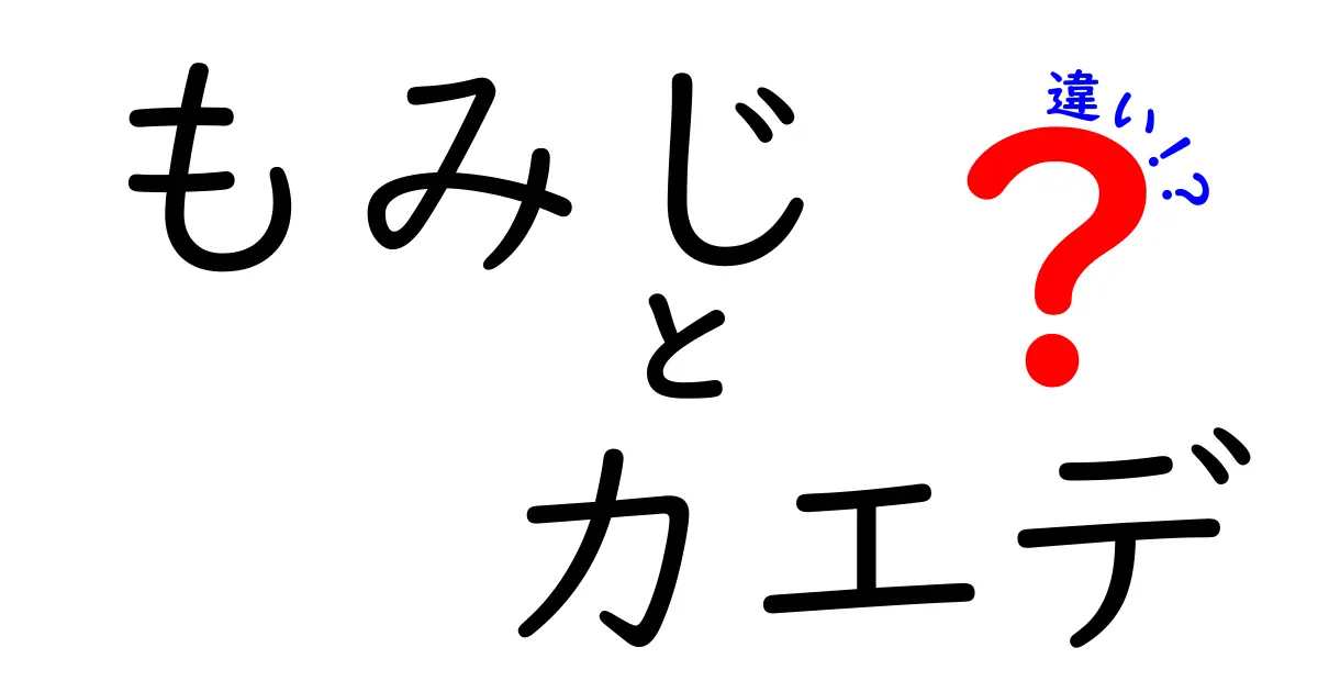 もみじとカエデの違いを徹底解説！見分け方や特徴は？