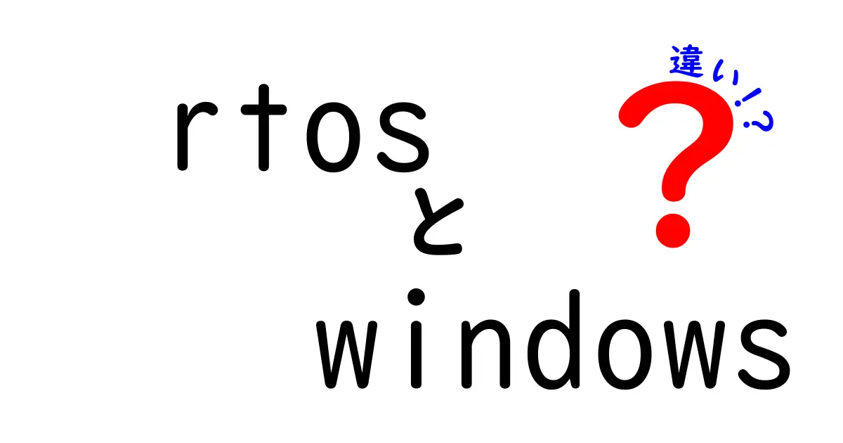 RTOSとWindowsの違いを徹底解説｜組み込みとPC現場で何がどう違うのか