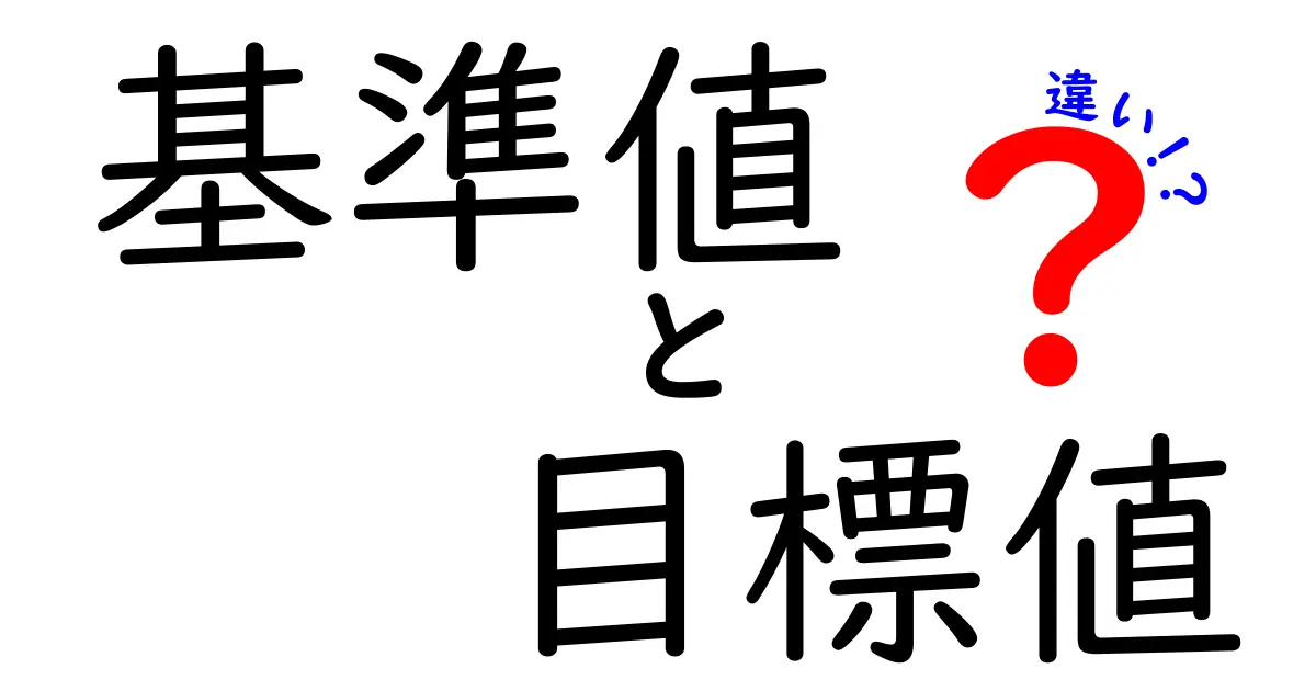 基準値と目標値の違いを徹底解説!日常とビジネスで使い分けるコツ