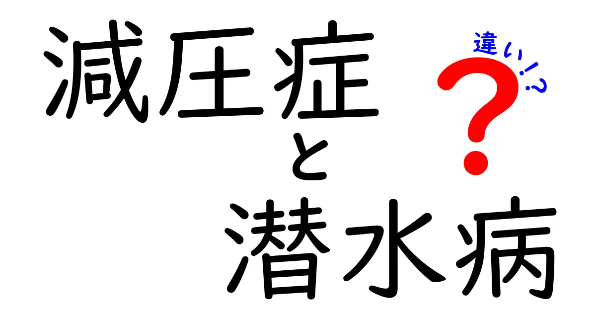 減圧症と潜水病の違いを徹底解説｜潜水の安全と正しい対策を中学生にもわかる言葉で