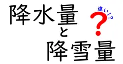 降水量と降雪量の違いをわかりやすく解説！天気予報をもっと理解しよう