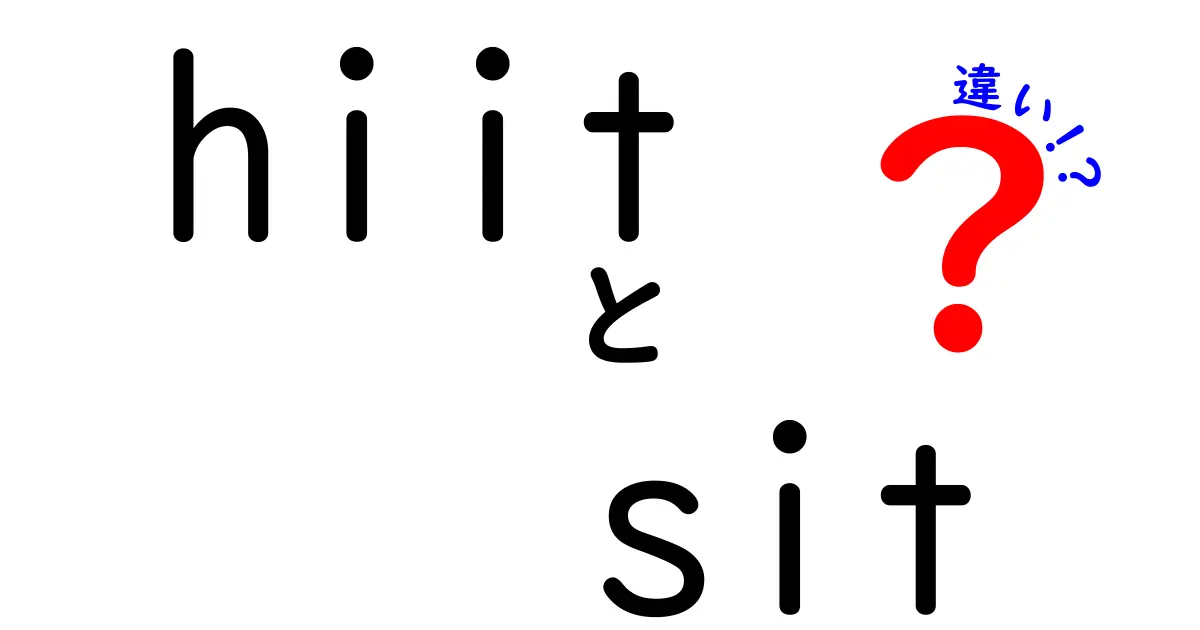 HIITとSITの違いを徹底解説!忙しいあなたのためのクリック率高めの比較ガイド