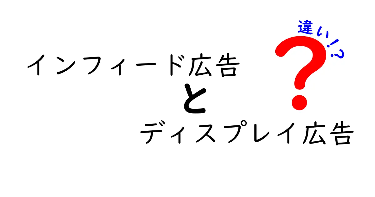 インフィード広告とディスプレイ広告の違いをわかりやすく解説!クリック率を左右するポイント