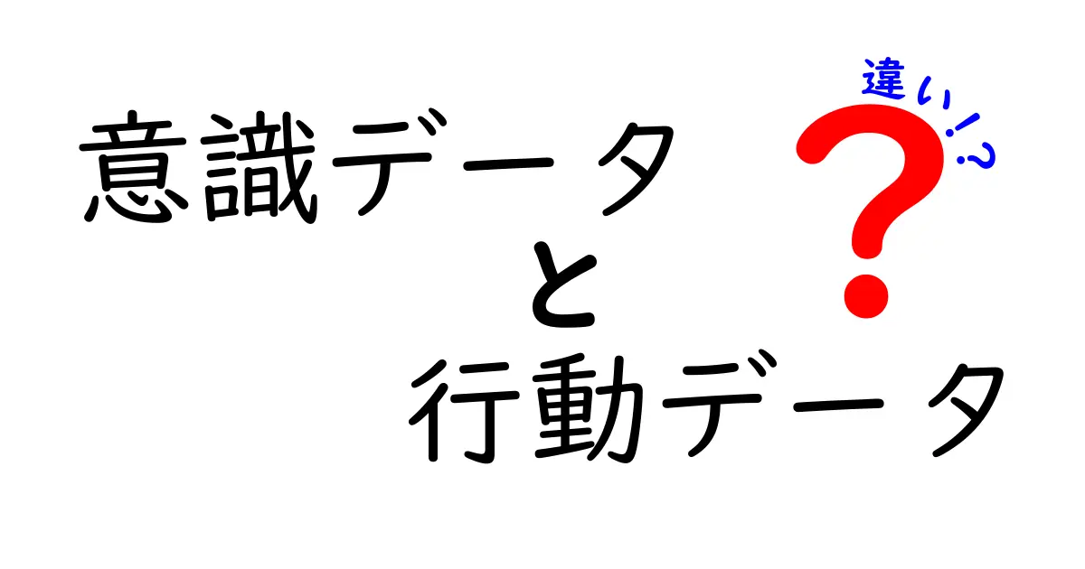 意識データと行動データの違いを徹底解説!中学生にも分かる理由と見抜くコツ
