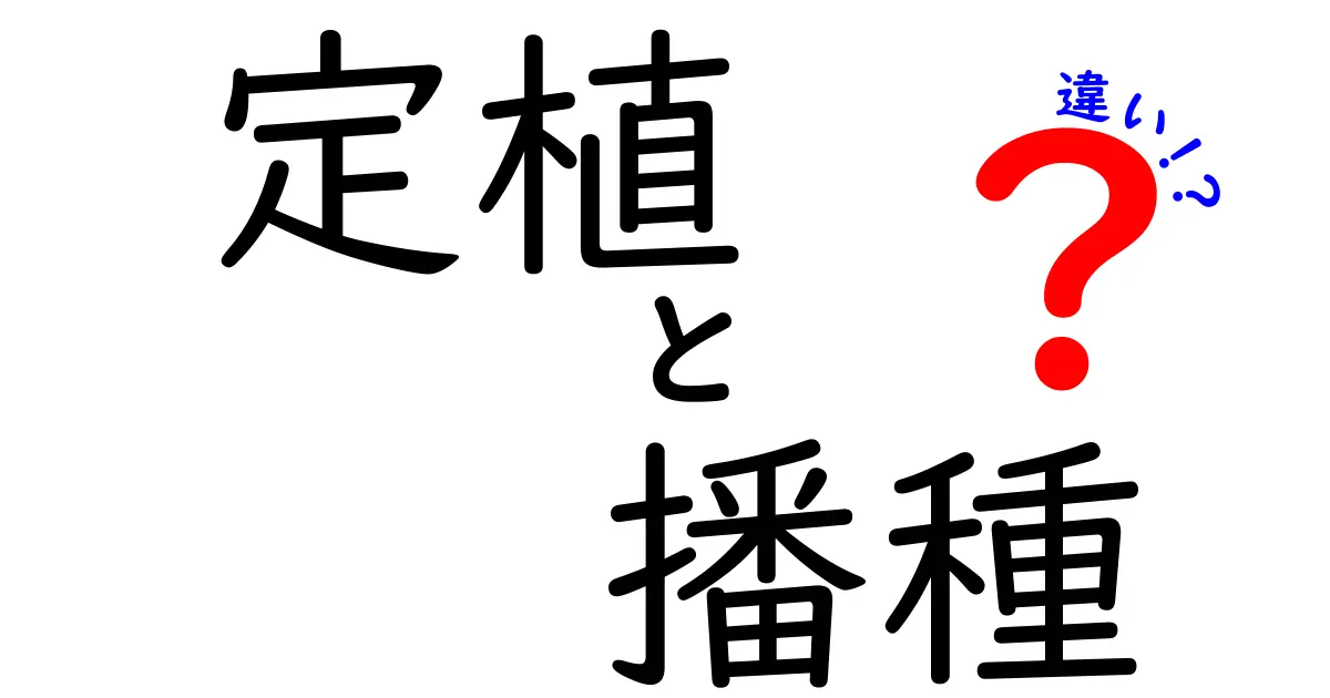 定植と播種の違いを徹底解説！知っておきたい育苗の基礎