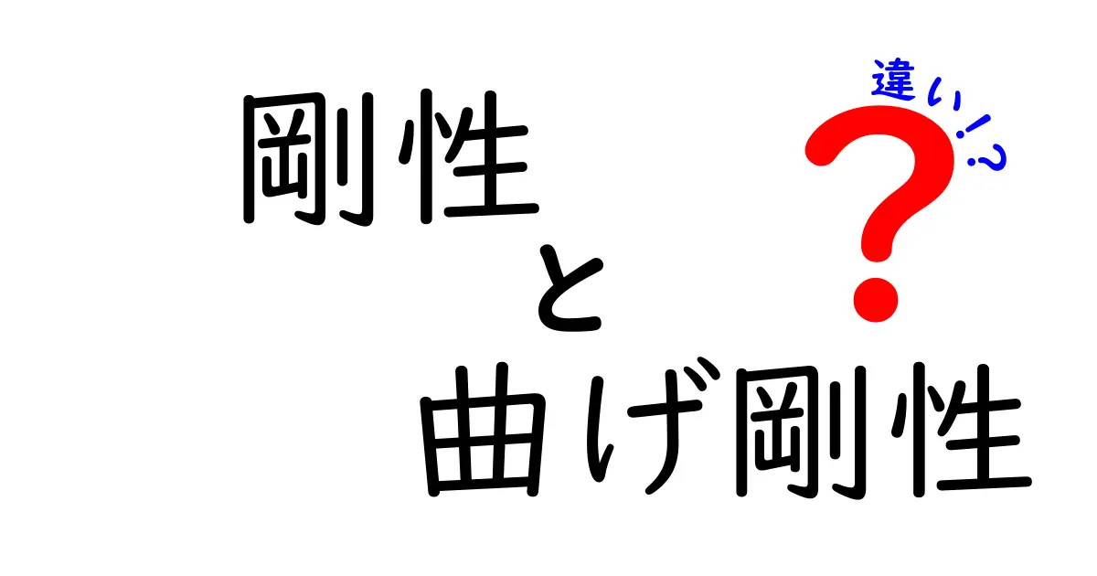剛性と曲げ剛性の違いとは？初心者にもわかりやすく解説！