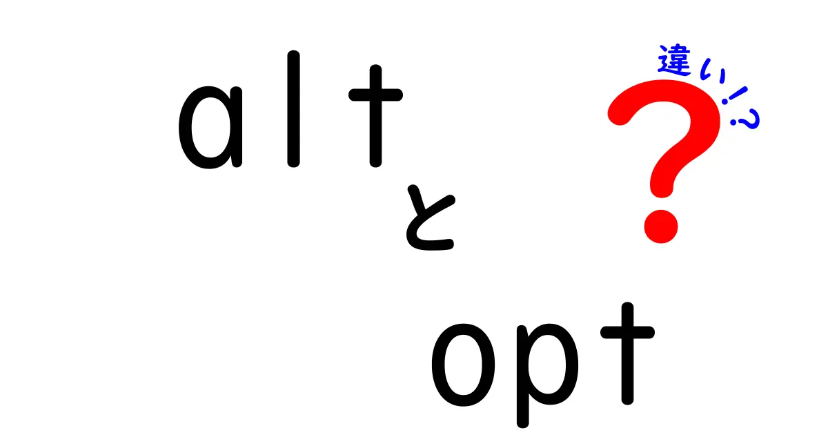 altとoptの違いを徹底解説|キーボードショートカットの使い分けをマスター