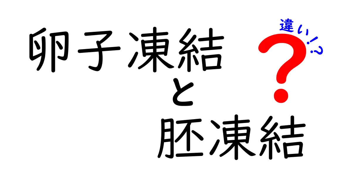 卵子凍結と胚凍結の違いを徹底解説|知っておくべきポイントとあなたに合う選び方