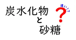 炭水化物と砂糖の違いとは？中学生にもわかるカンタン解説！