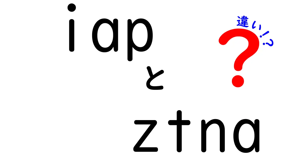 iap ztna 違いを徹底解説|セキュアなリモートアクセスの決定版で差をつけよう