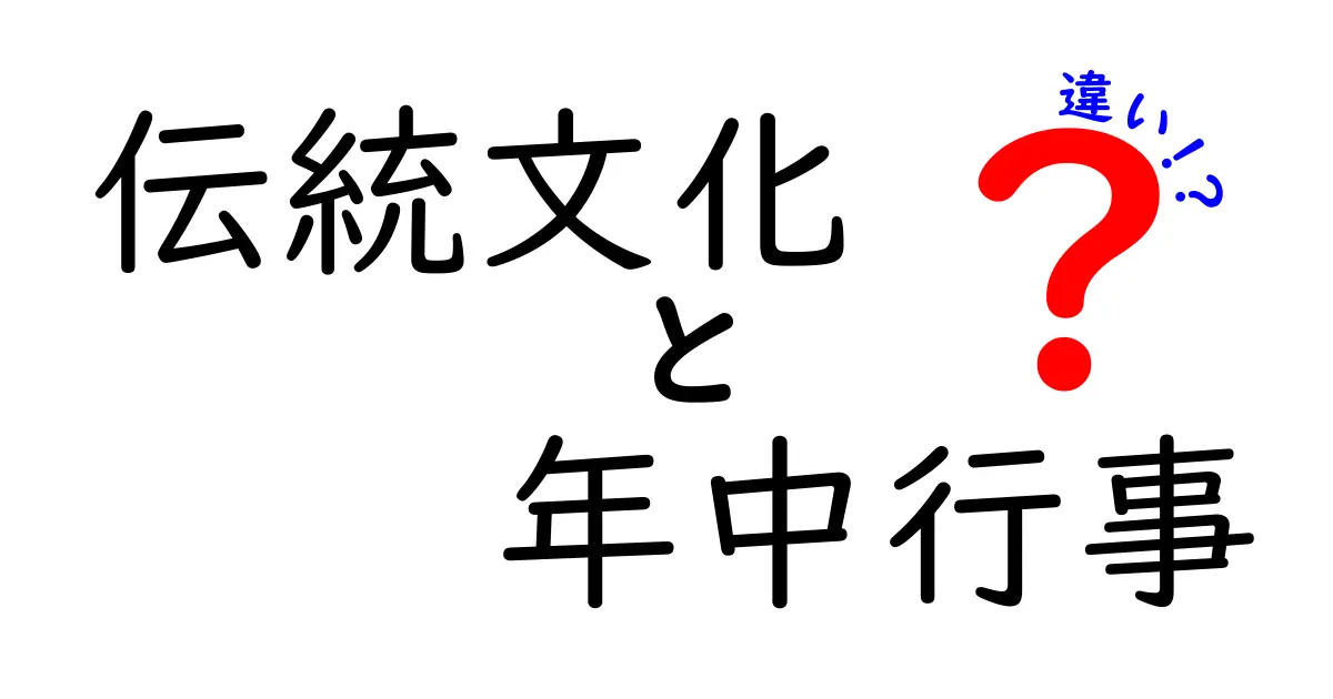 伝統文化と年中行事の違いをわかりやすく解説する実践ガイド