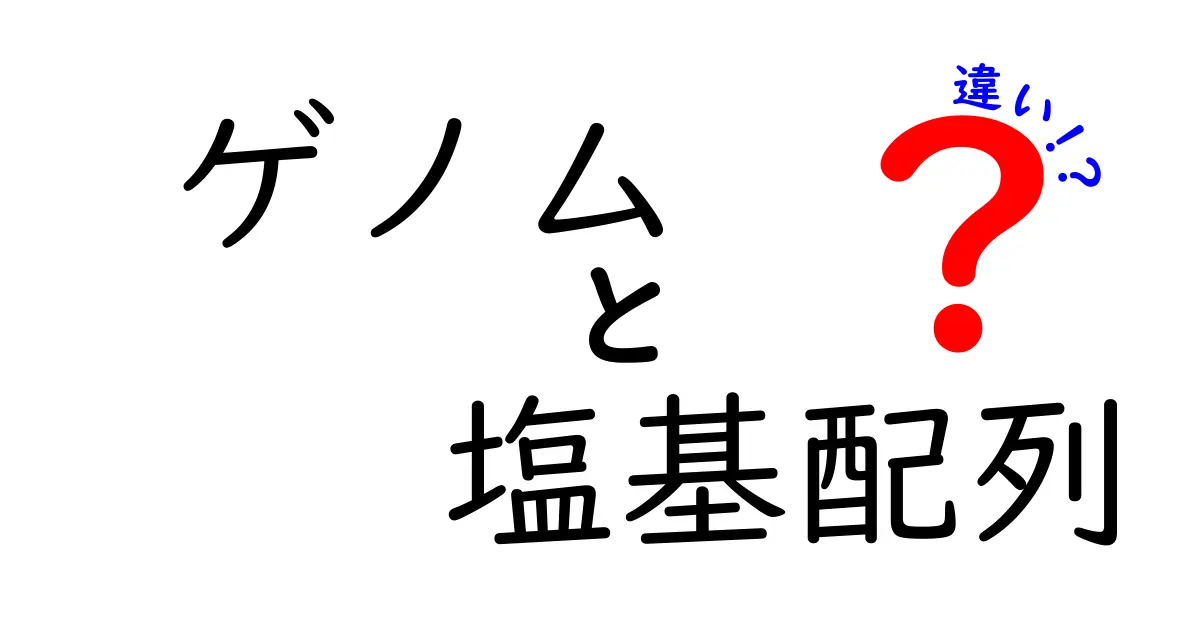 ゲノムと塩基配列の違いをわかりやすく徹底解説｜基礎から学ぶ遺伝子の仕組み