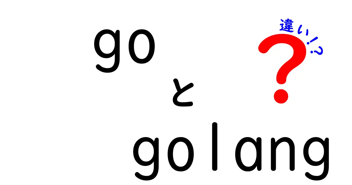 go　golang　違いを徹底解説！公式名Goと別名Golangの正しい使い分け