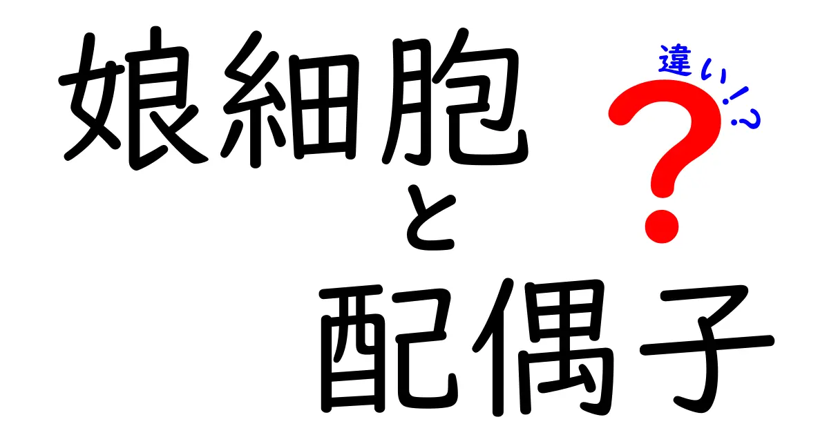 娘細胞と配偶子の違いを完全に解説!分裂のしくみと役割を徹底比較