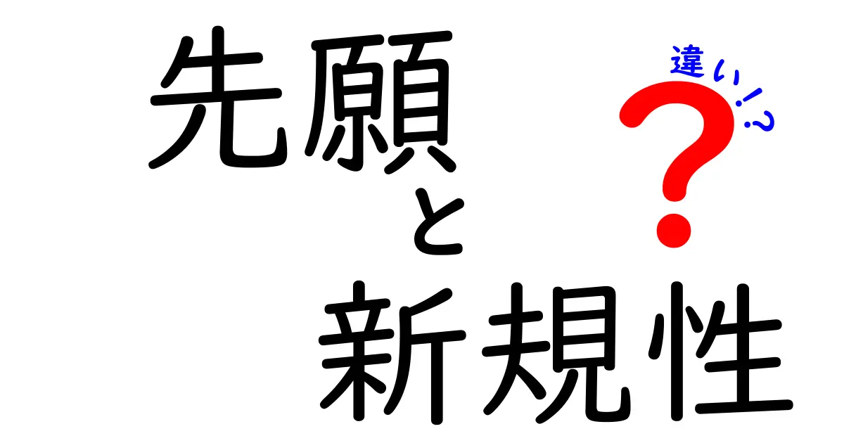先願と新規性の違いは？特許の基本概念をわかりやすく解説！