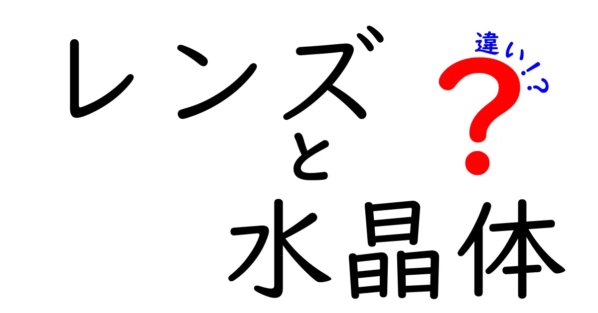 レンズと水晶体の違いは何?目とカメラの秘密をわかりやすく解説!