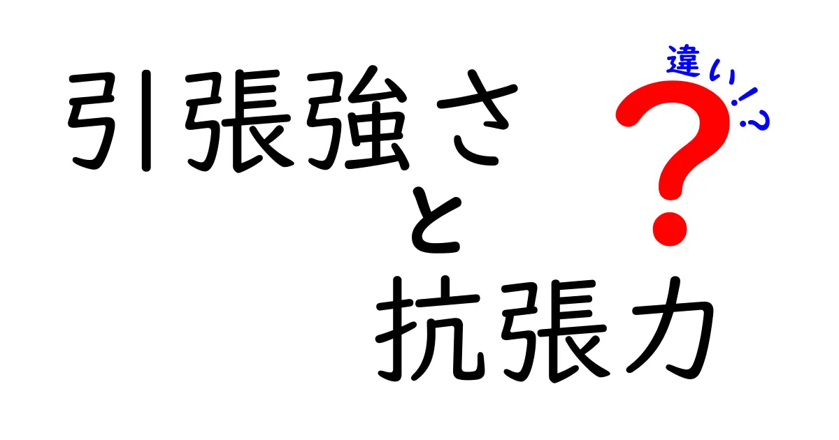 引張強さと抗張力の違いとは？中学生でもわかる材料の力学基礎解説