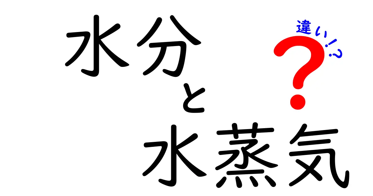 水分と水蒸気の違いとは？わかりやすく解説！