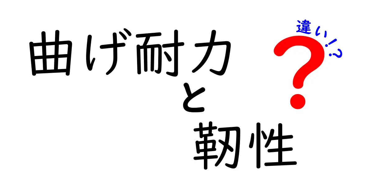 曲げ耐力と靭性の違いをわかりやすく解説！材料の強さと柔らかさの秘密とは？