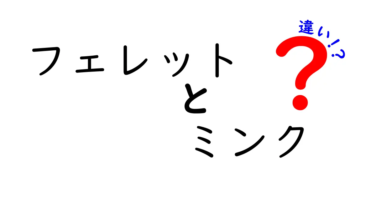 フェレットとミンクの違いを徹底解説！飼育前に知っておきたいポイントと見分け方