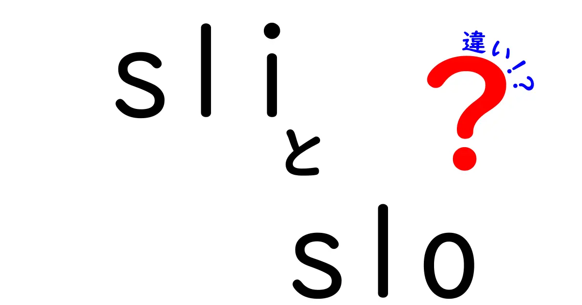 sliとsloの違いを徹底解説|現場で使えるSREの基礎知識