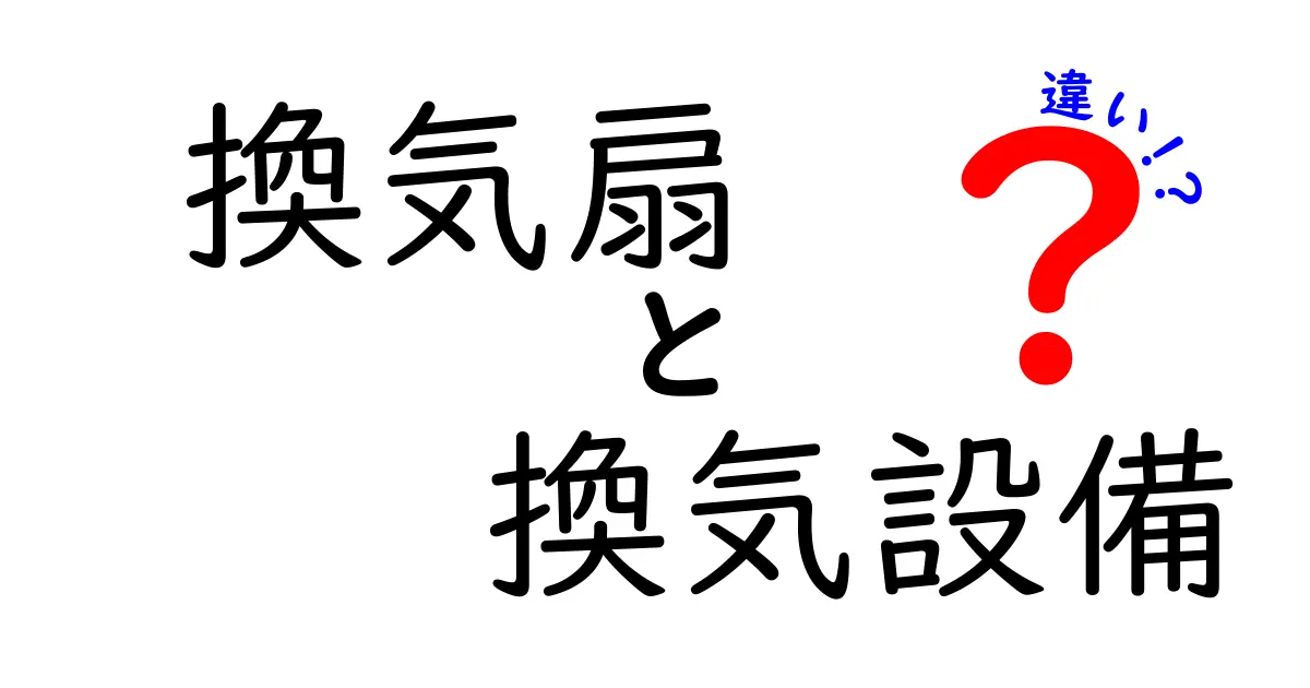 換気扇と換気設備の違いは?初心者でもわかる正しい換気の基本知識