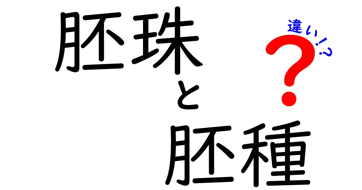 胚珠と胚種の違いを徹底解説|受精前後のしくみがわかる簡単ガイド