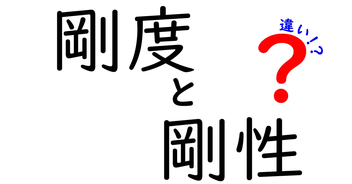 【簡単解説】剛度と剛性の違いとは?初心者でもわかるポイントまとめ!
