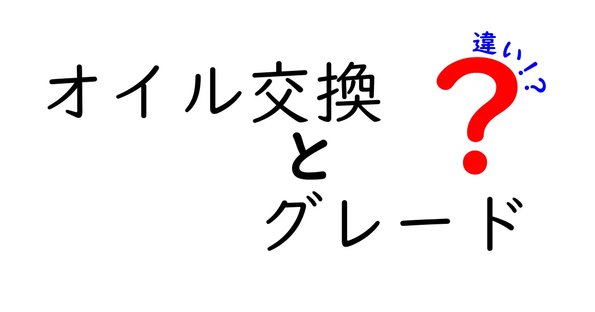 オイル交換　グレード　違いを徹底解説｜合成油・鉱物油・エステルの選び方