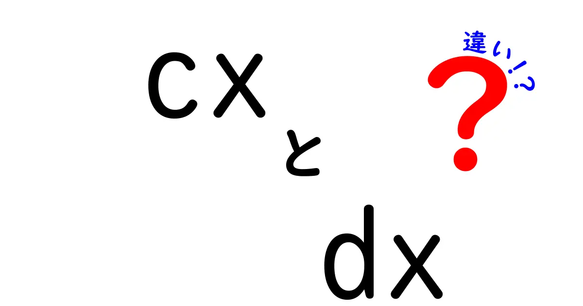 CXとDXの違いを徹底解説！意味・目的・活用事例をわかりやすく