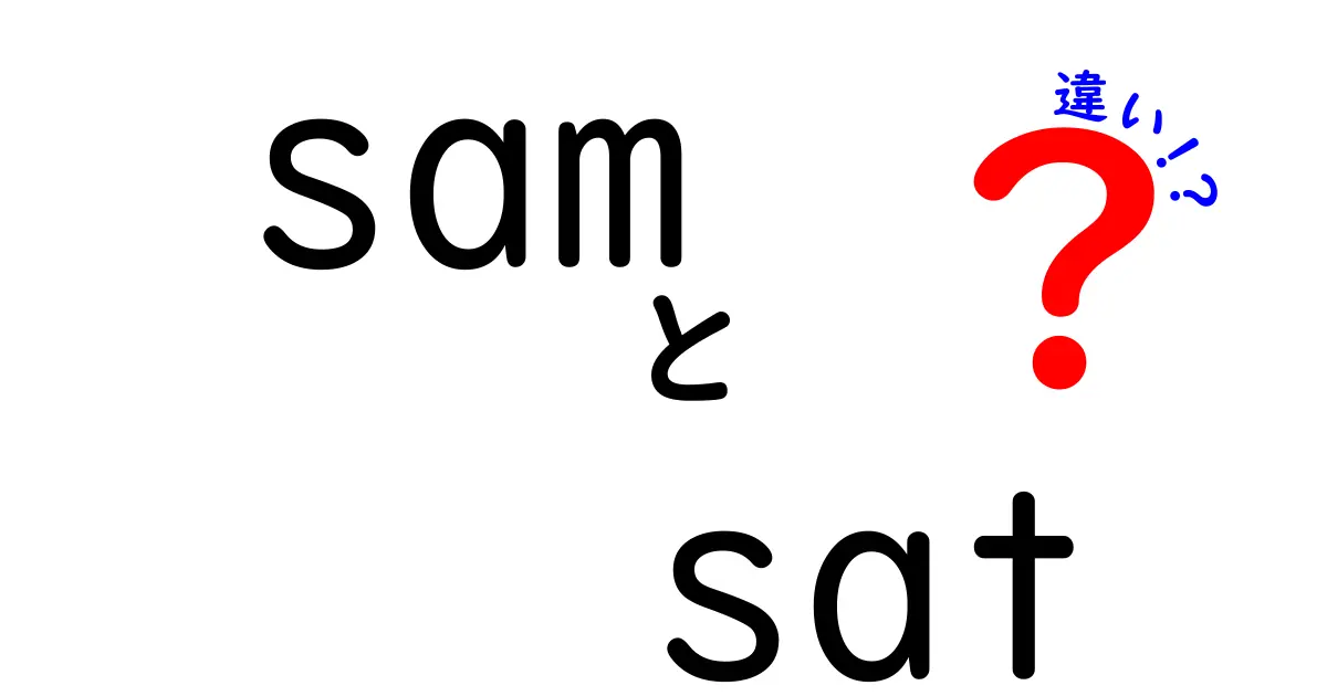 samとsatの違いを徹底解説:名前と動詞を正しく使い分ける中学生向けガイド
