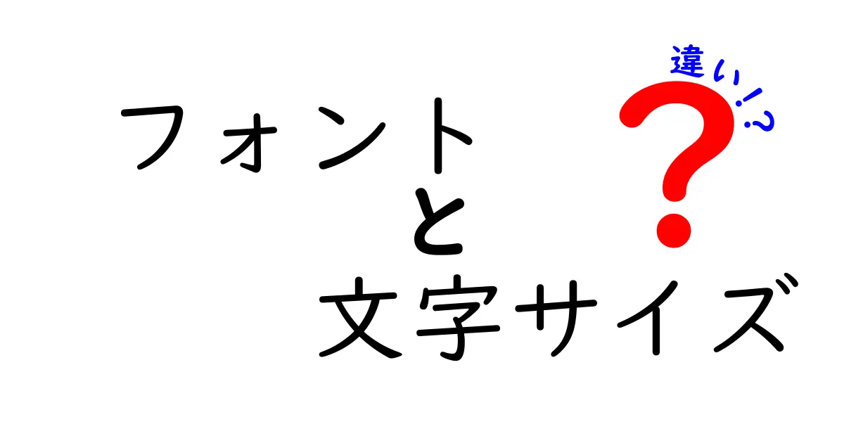 フォントと文字サイズの違いを徹底解説｜デザイン初心者が今すぐ役立てる基本と実例