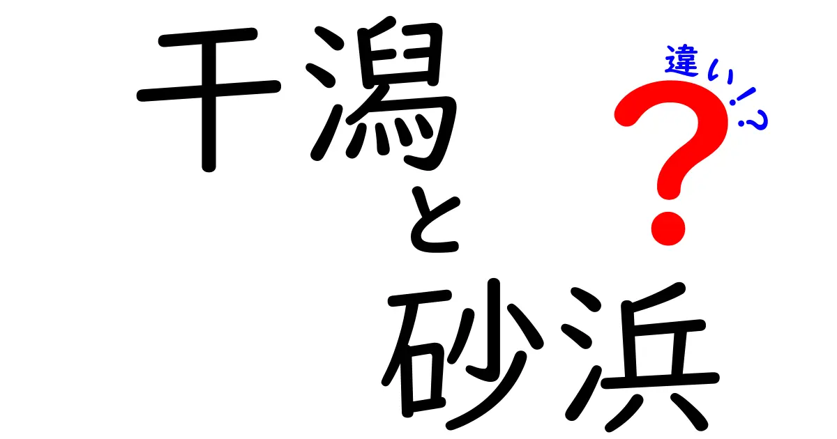 干潟と砂浜の違いとは?自然の不思議をわかりやすく解説!
