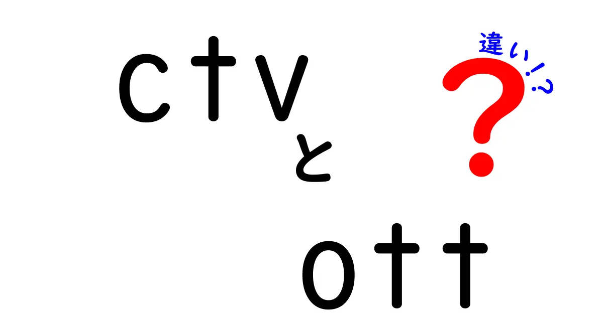 ctv ott 違いをわかりやすく解説！テレビと配信の新常識とは