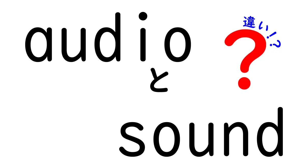audioとsoundの違いを徹底解説|基礎知識から実務での使い分けまで
