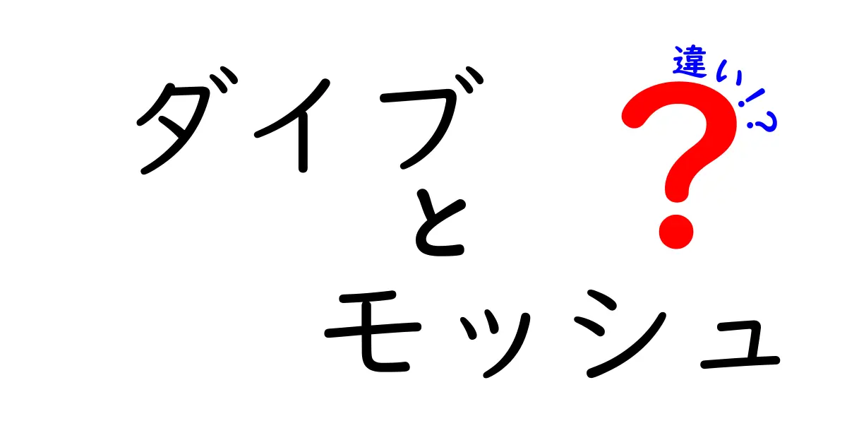 ダイブとモッシュの違いを徹底解説｜意味・場面・注意点を完全比較