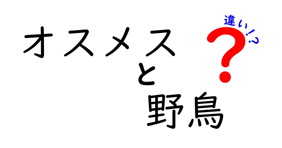 野鳥のオスとメスの違いを見分けるコツと驚きの事実