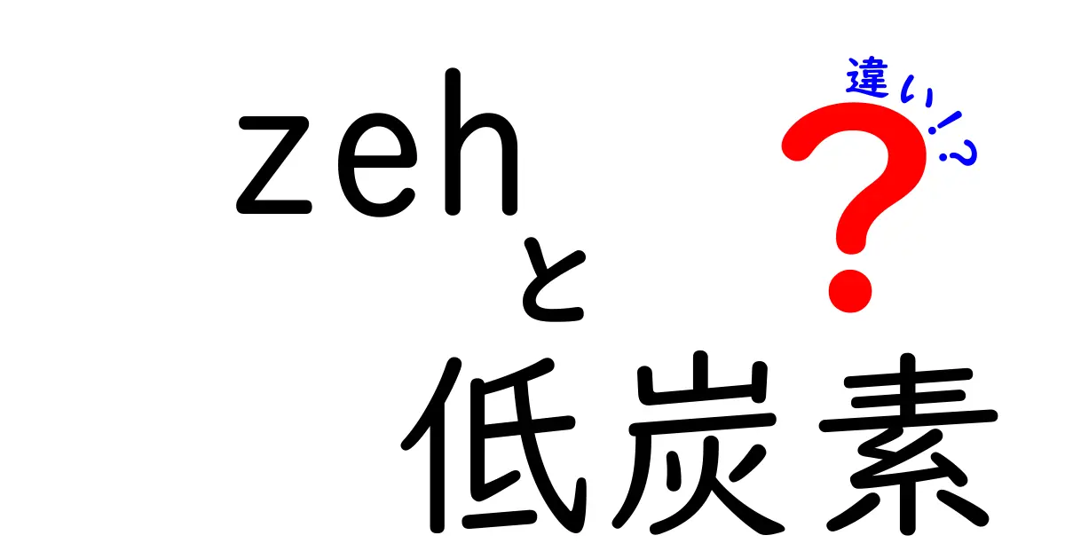 ZEHと低炭素の違いを徹底解説!家づくりと社会の選択を賢くするポイント