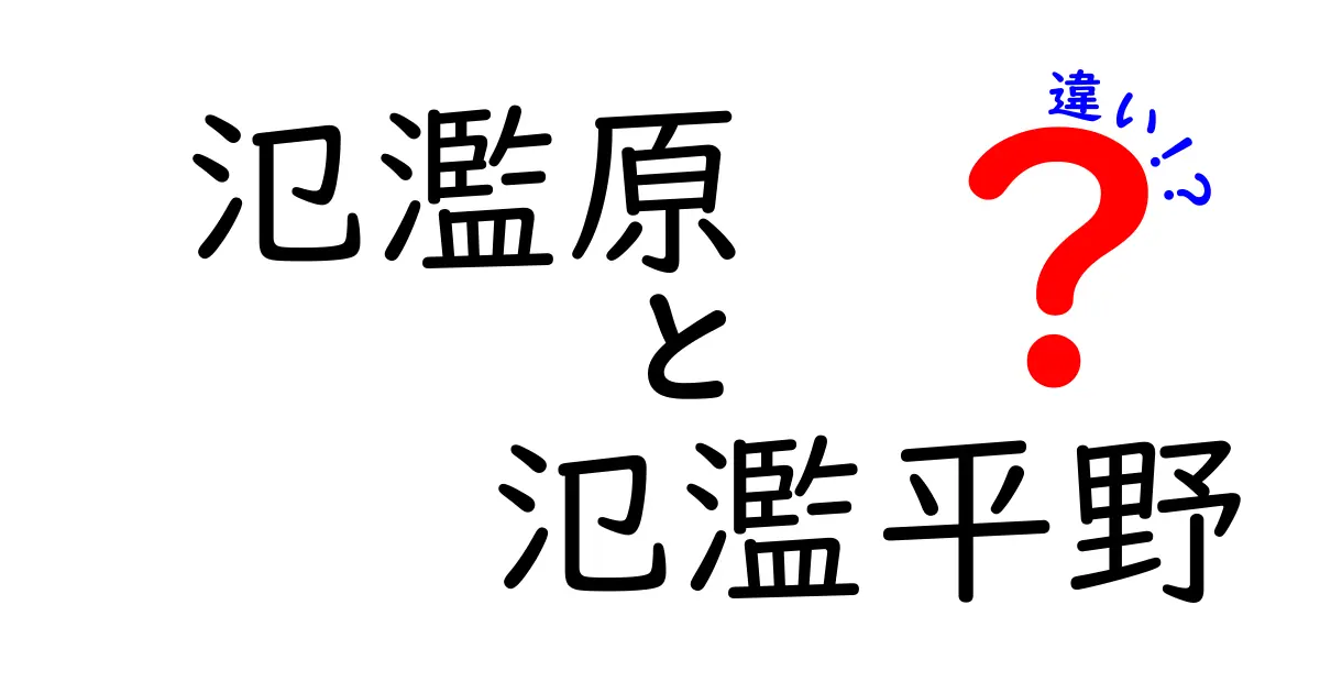 氾濫原と氾濫平野の違いとは?わかりやすく解説!自然がつくる広がりの違いを理解しよう
