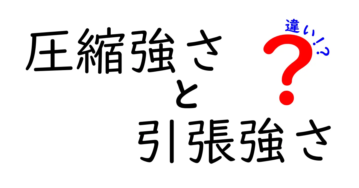 圧縮強さと引張強さの違いを徹底解説！建築や材料選びで知っておきたい基礎知識