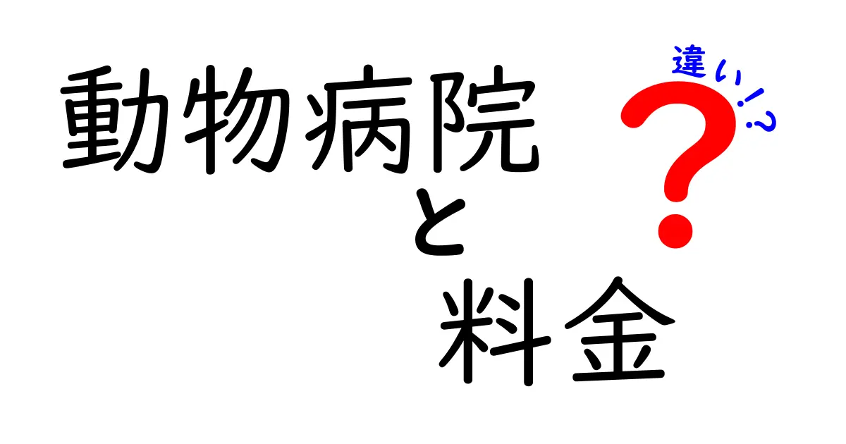 動物病院の料金ってどう違う?費用の違いをわかりやすく解説!