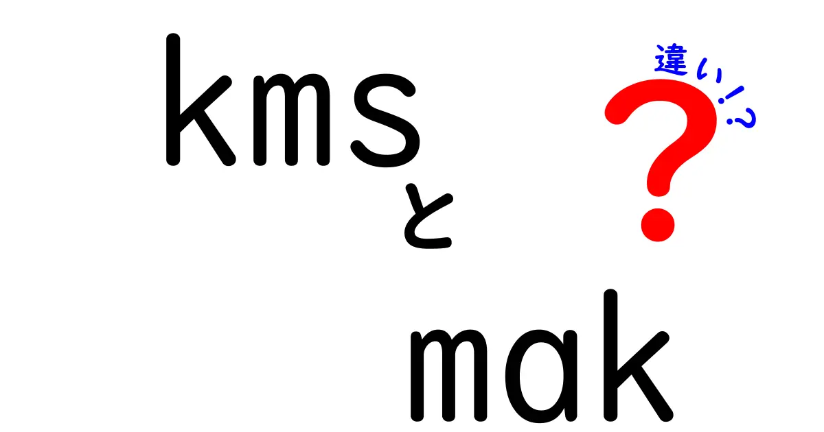 KMSとMAKの違いを完全解説！企業ライセンスの基礎から実務まで分かる入門ガイド