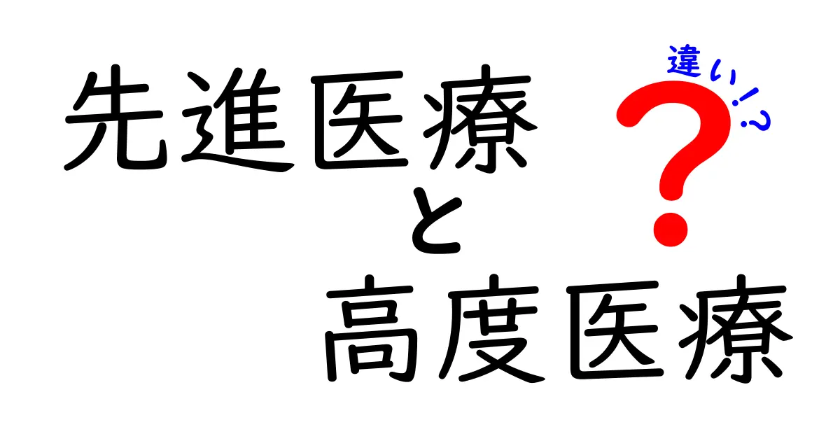 先進医療と高度医療の違いをわかりやすく解説!知っておきたいポイントまとめ