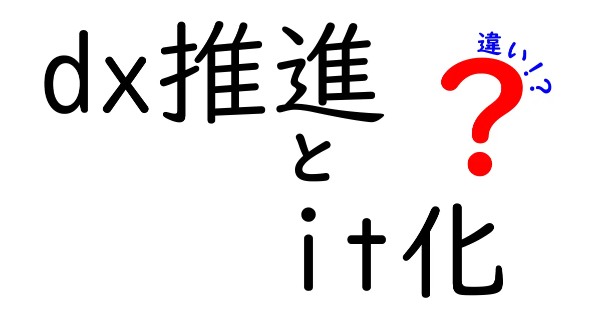 DX推進とIT化の違いを徹底解説|企業の成長にどう影響するのか?