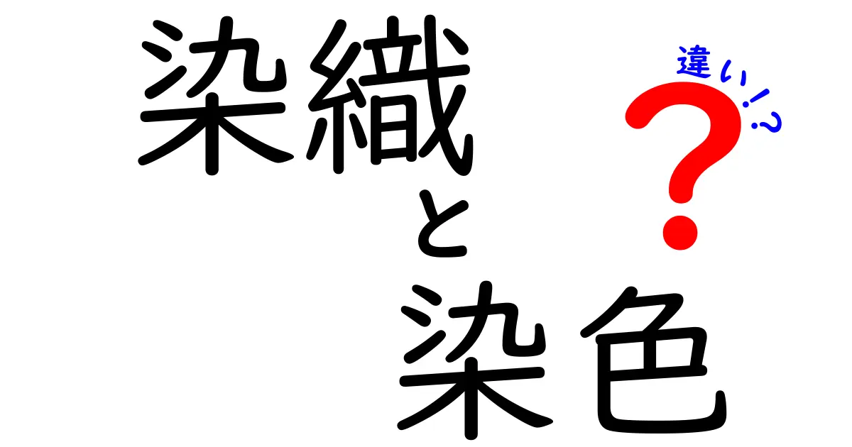 染織と染色の違いをわかりやすく解説！知っておきたい基本ポイント