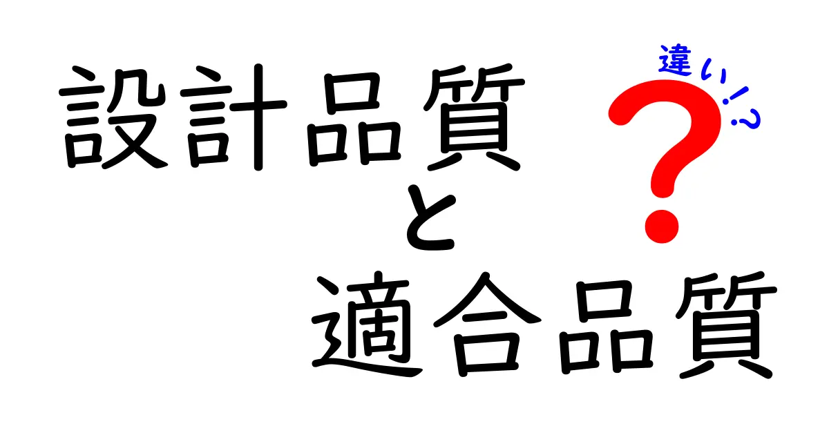 設計品質と適合品質の違いを徹底解説！あなたの製品開発を変えるポイントとは？