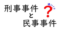 刑事事件と民事事件の違いをわかりやすく解説！中学生でも理解できるポイントまとめ