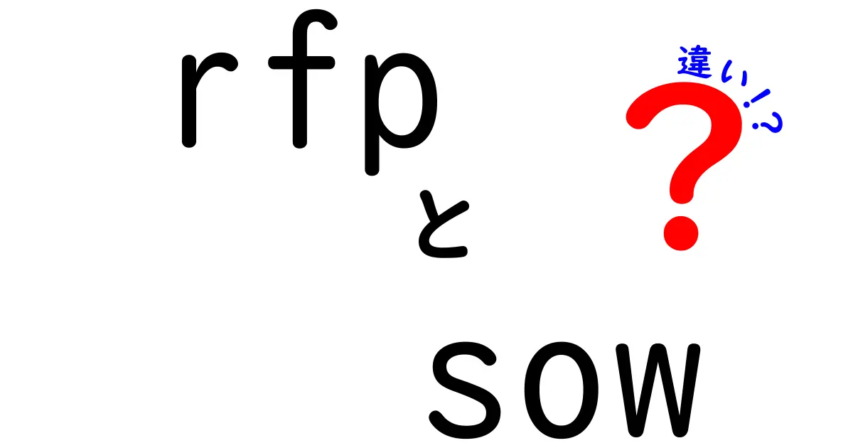 RFPとSOWの違いを徹底解説!発注前に押さえるべきポイントと実務のコツ
